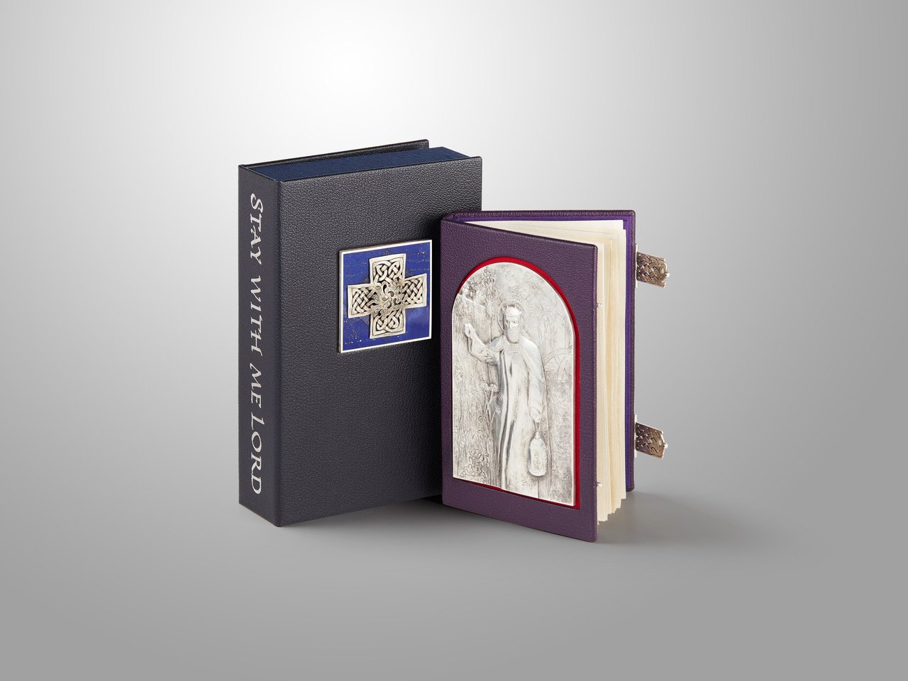 Padre Pio Prayer Book - cover and clam shell carrying box