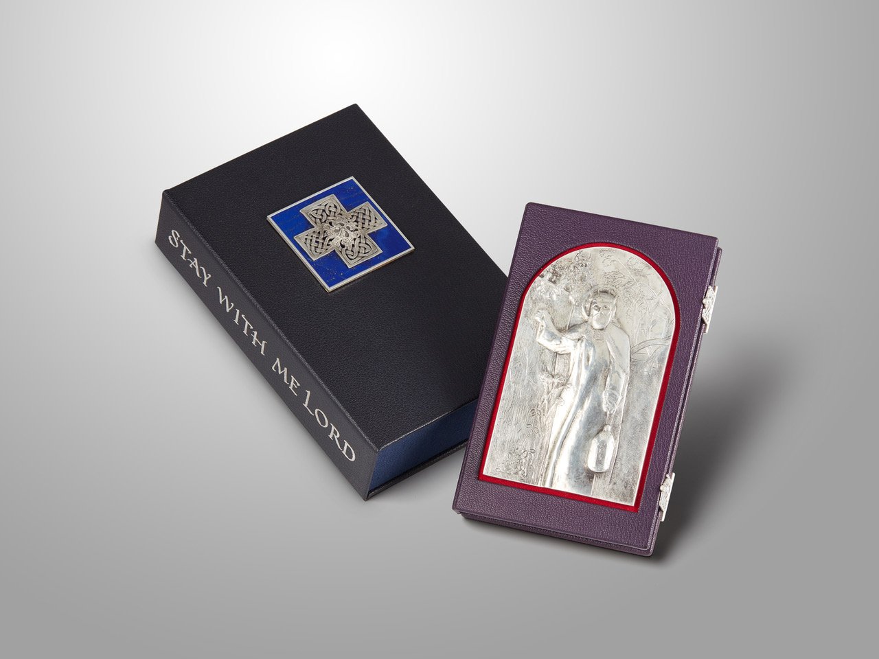 Padre Pio Prayer Book - cover and clam shell carrying box 2